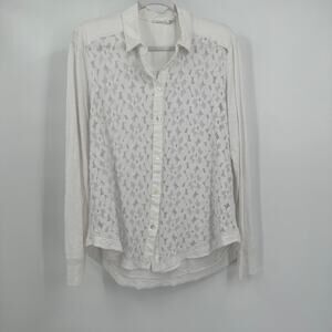 Wilt Womens Cut Out Lace‎ Front Top Size M Sheer Cottagecore Feminine Clean Girl